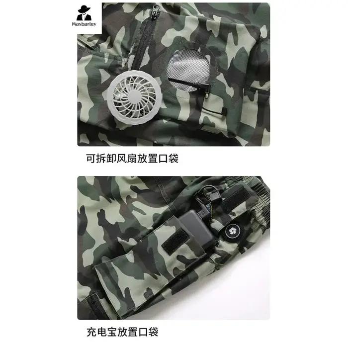 Pantalon ventilé coton pêche froid - Vêtement rafraîchissant pour chasse été et activités outdoor