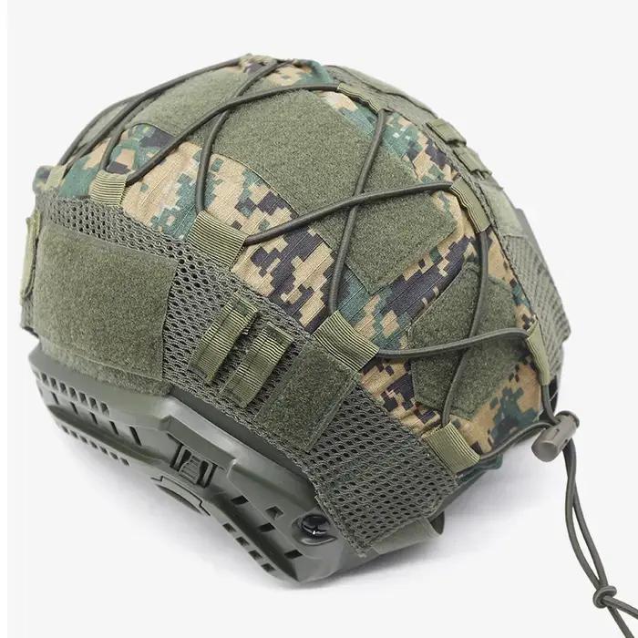 Housse de casque camouflage FAST - Accessoire airsoft, paintball et chasse pour casques high-cut