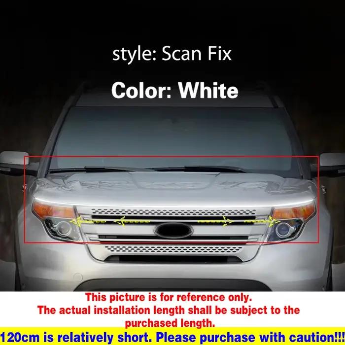 1 pièces 12V DRL LED feux de jour pour Ford Explorer 2011-2019 voiture phare numérisation démarrage LED bande lumière