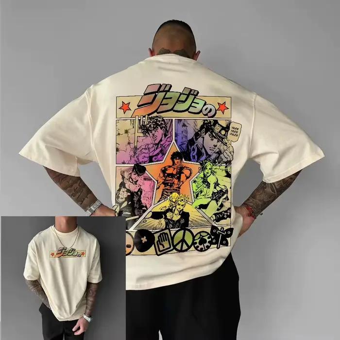 Anime japonais Jojo vêtements pour hommes Harajuku été Y2k graphique t-shirts surdimensionné ample c