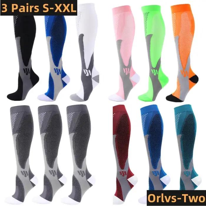 Pack 3 paires chaussettes compression 30 mmHg chasse - œdème varices sport taille XXL