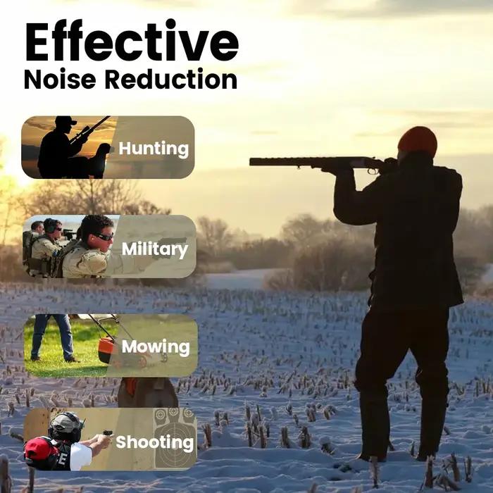 Casque antibruit pour tir protection auditive chasse plein air occasionnellement utilisable pour activités de plein air et chasse