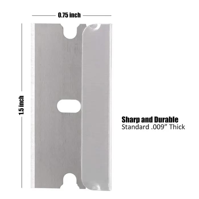 50pcs 100 pièces lame de rasoir grattoir métal verre colle nettoyant dissolvant couteau remplacement