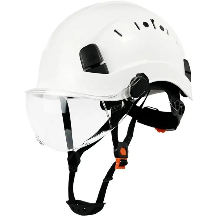 Casque de sécurité de Construction CE avec lunettes visière ABS casque ANSI travail industriel Prote