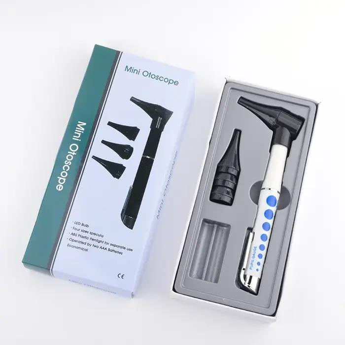 Ophtalmoscope direct vétérinaire, ensemble d'otoscope, specule d'oreille animale, Kit d'examen ophta