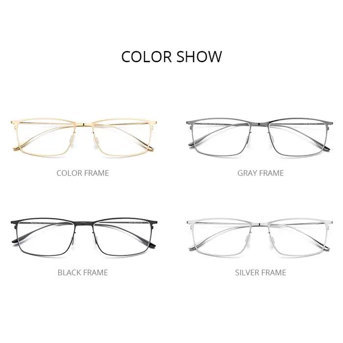 FONEX alliage lunettes cadre hommes montures à jante complète haut de gamme qualité lunettes carrées