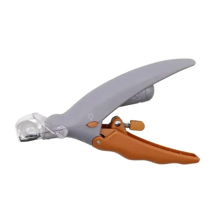 Coupe-ongles professionnel pour animaux de compagnie avec lumière LED, ciseaux pour ongles de chat e