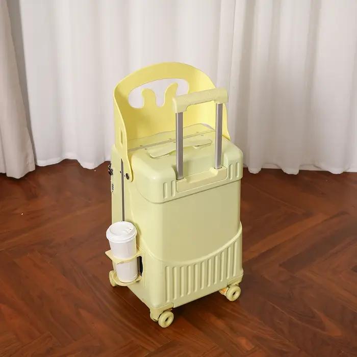 Valise trolley parent-enfant bagage à roulettes robuste et sécurisé pour promenades en famille avec enfants occasions spéciales