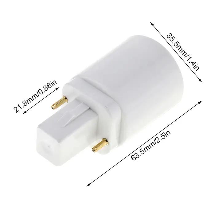 Adaptateur de Base d'ampoule G24 à E27, support de douille de lampe LED, convertisseur de lumière un
