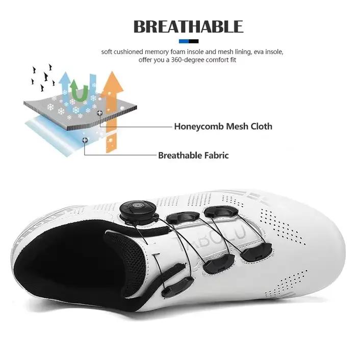 Chaussures de cyclisme professionnelles pour hommes, baskets SPD pour vélo de route, chaussures de c