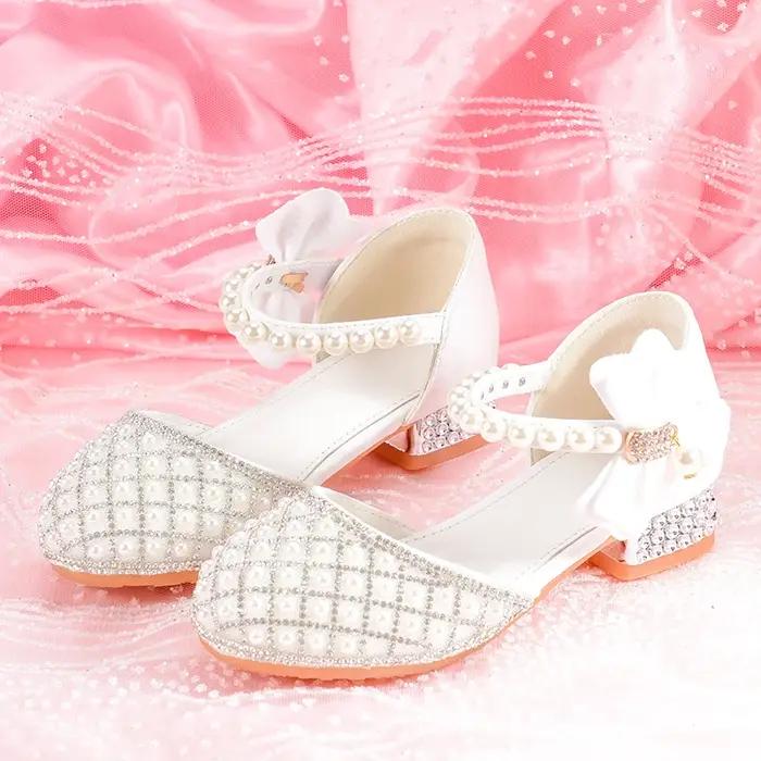 Talons hauts pour filles, design de bandeau, semelle EVA, confort respirant, occasions spéciales et quotidiennes