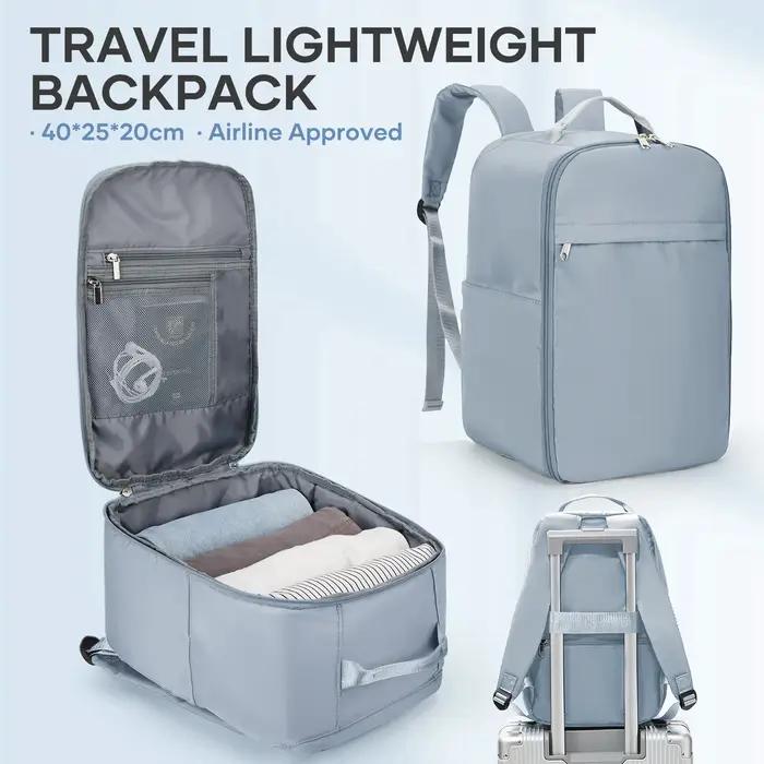 Sac à dos de bagage à main d'avion pour sac de cabine Ryanair 40x20x25, sac à dos de voyage léger pour avion à courte distance