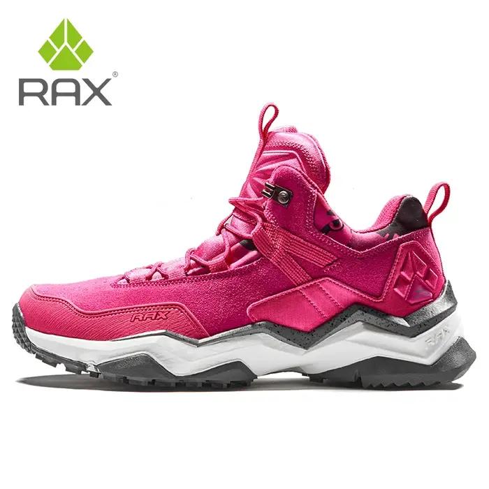Chaussures de randonnée Rax en cuir véritable pour hommes, randonnée, montagne, pêche, confort et durabilité pour vos aventures en plein air