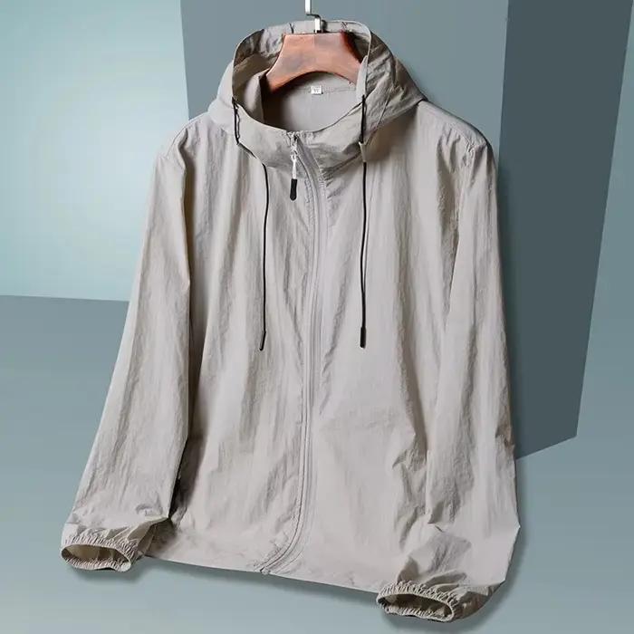Veste d'été à capuche pour hommes et femmes, vêtements de Protection solaire, vêtements de pêche et