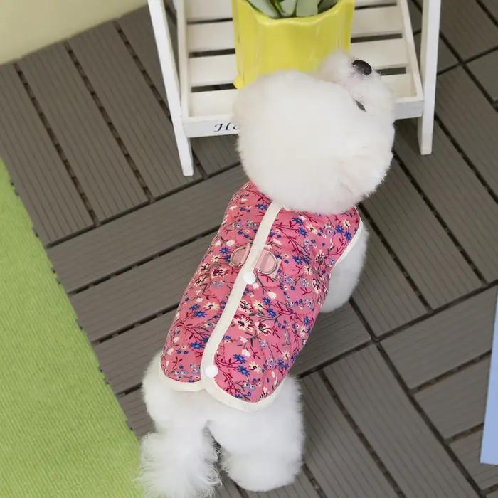 Gilet à fleurs pour chiots