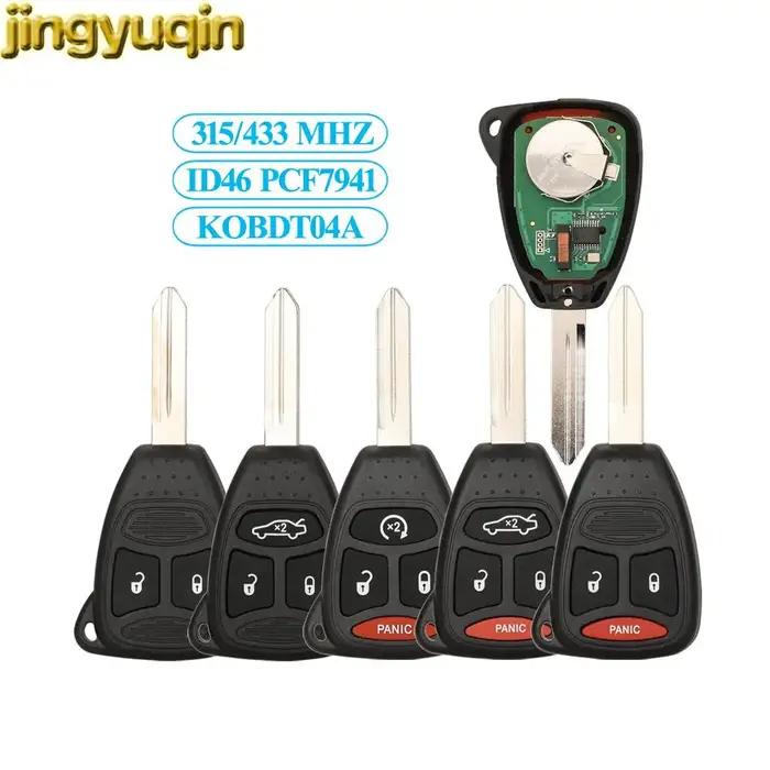 Jingyuqin KOBDT04A 315/433MHZ ID46 PCF7941 pour Jeep Commander Chrysler Aspen Dodge Dakota Durango R