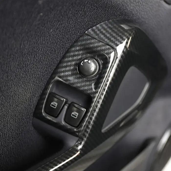 Autocollants intérieurs et extérieurs en fibre de carbone pour Smart Fortwo, décoration de coque de