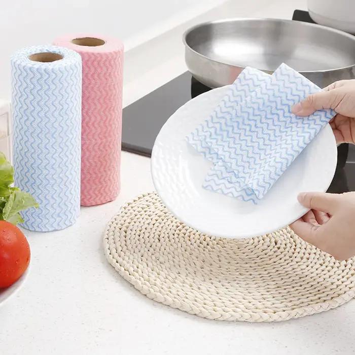 Serviette de cuisine lavable non tissée pour paresseux