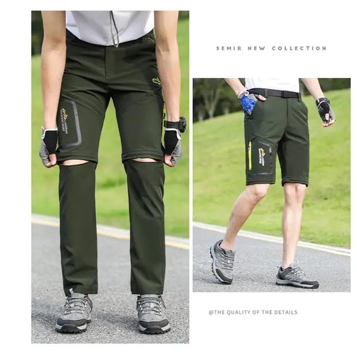 Pantalon randonnée démontable couple homme femme printemps camping trekking respirant séchage rapide outdoor