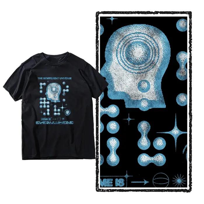 Coolmind ZF008-T-shirt 100% Coton pour Homme, Vêtement de Grande Taille, Graphique Exclusif, Cool, d