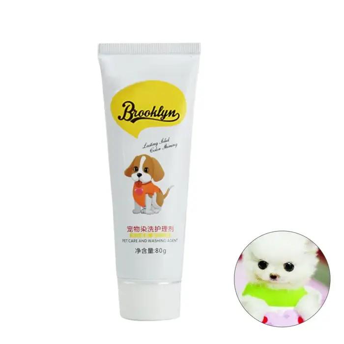 Crème de teinture semi-permanente pour animaux de compagnie haute pigmentation colorée brillante pour chiens et chats occasions spéciales embellissement personnel