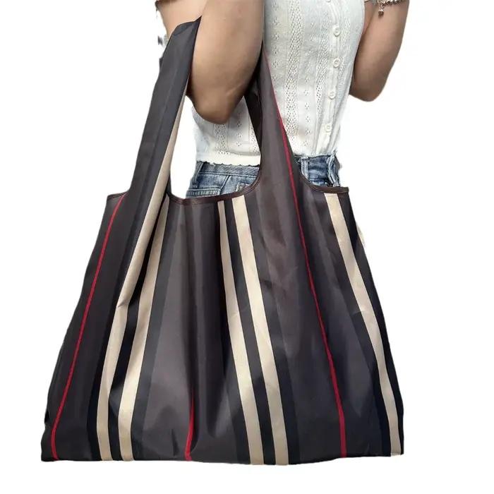 Sac d'épicerie écologique, sac à main réutilisable durable, sac de voyage imperméable, sac à bandoulière grande capacité, sac fourre-tout en tissu Oxford pour homme et femme, idéal pour les voyages, les courses et les occasions spéciales