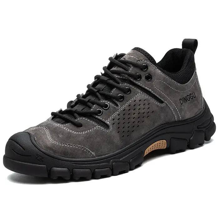 Chaussures de sécurité pour hommes, chaussures de travail Anti-écrasement à bout en acier, semelles