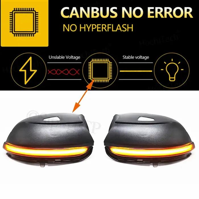 Clignotant ociamique à LED pour Volkswagen VW Passat CC 2008-2016, Indicateur de Rétroviseur Latéral
