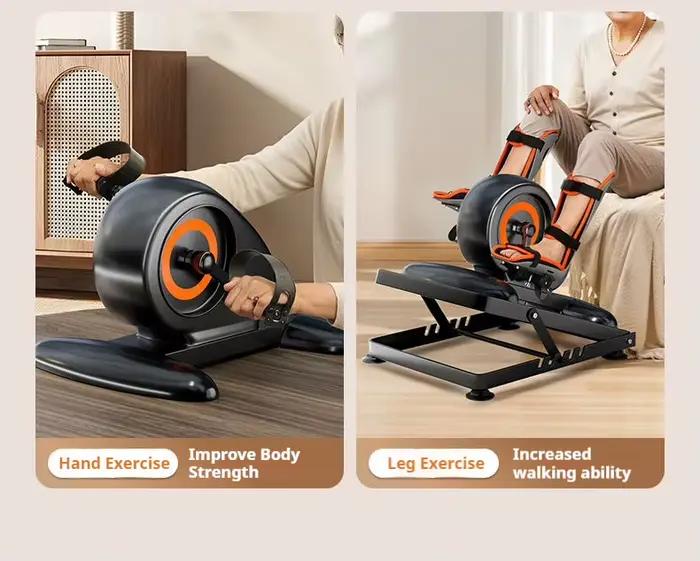 Tapis roulant électrique, machine à pédales pour les jambes, ceinture de soutien articulaire et équipement d'entraînement des pieds, pour la rééducation des personnes âgées