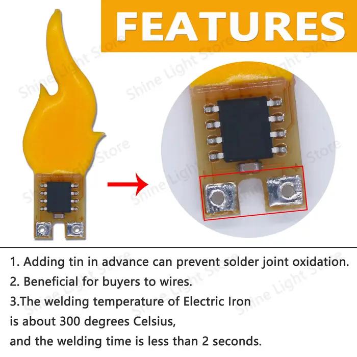 DC3-5V Led Cob Flash bougies Edison flamme LED Filament Diode fête d'anniversaire décoration ampoule