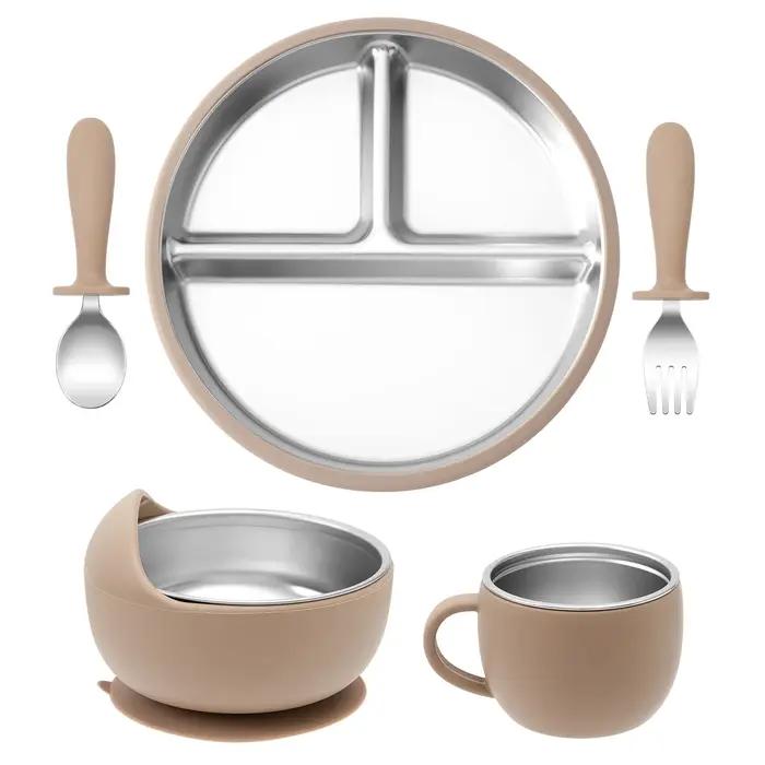 Assiettes à vaisselle en acier inoxydable