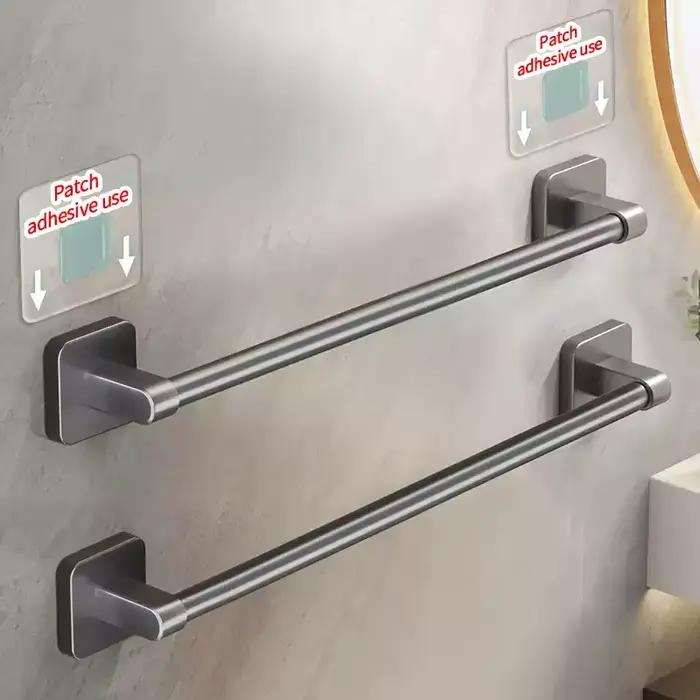 Porte-serviettes en plastique ABS et aluminium design moderne pour salle de bains cuisine et balcon couleur blanche roue jaune gris clair et bourgogne