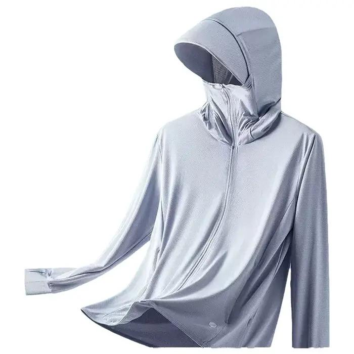 Veste à capuche pour homme en fibre de polyester