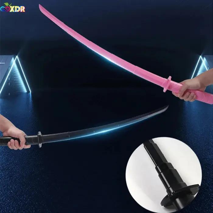 1/2/3 pièces 3D imprimé gravité droite télescopique samouraï soulagement du Stress jouet extensible
