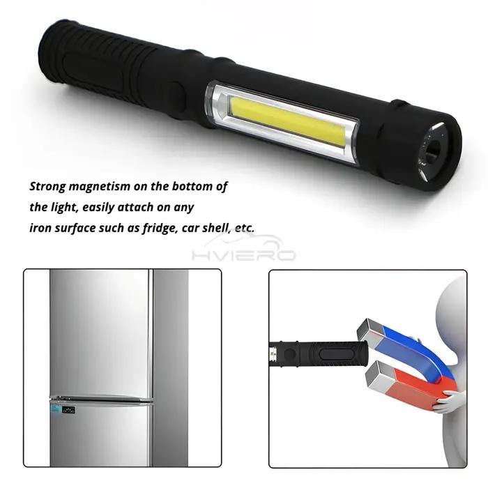 1/2/4X multi-fonction COB LED Portable Mini stylo lampe de travail Torches d'inspection Base magnéti