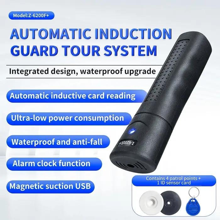 Système de visite de garde enregistreur de patrouille IP67, logiciel gratuit, système professionnel