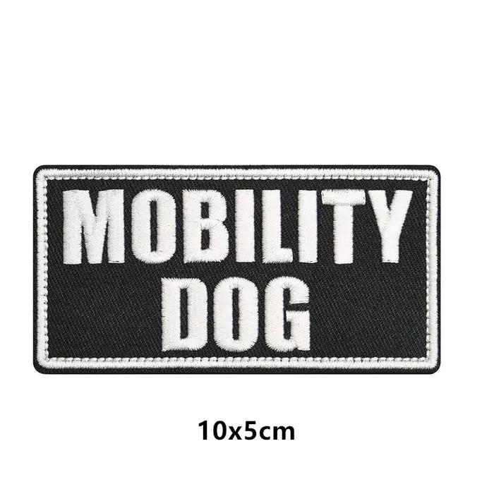 Service pour animaux de compagnie/mobilité chien en formation PATCH de sécurité BADGES thérapie