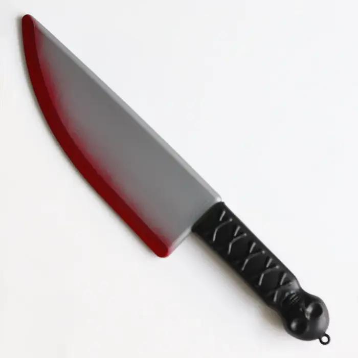 Épée en plastique pour cosplay arme sanglante de simulation couteau d'horreur accessoire sans danger pour déguisement Halloween personnages médiévaux horreur
