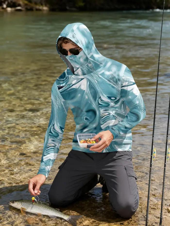 Vêtements de pêche à capuche pour hommes avec protection UV