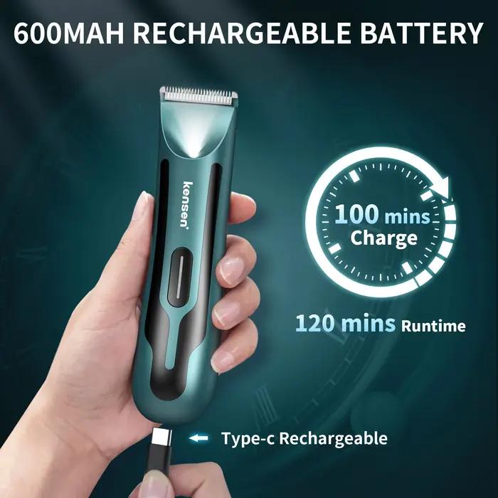KENSEN S10 électrique corps tondeuse pour hommes femmes boules rasoir épilation Bikini tondeuse aine