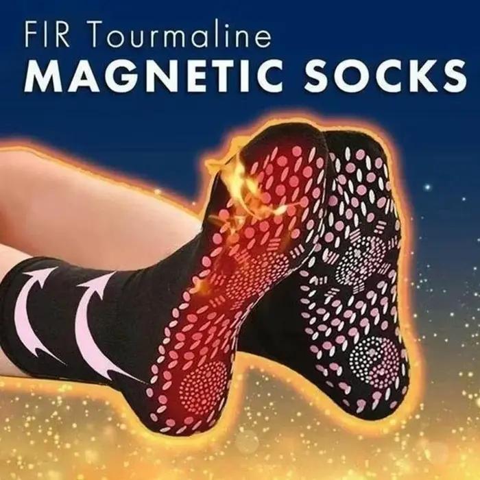 Chaussettes chauffantes tourmaline hiver thermiques soins santé minceur thérapie magnétique 1-10 paires