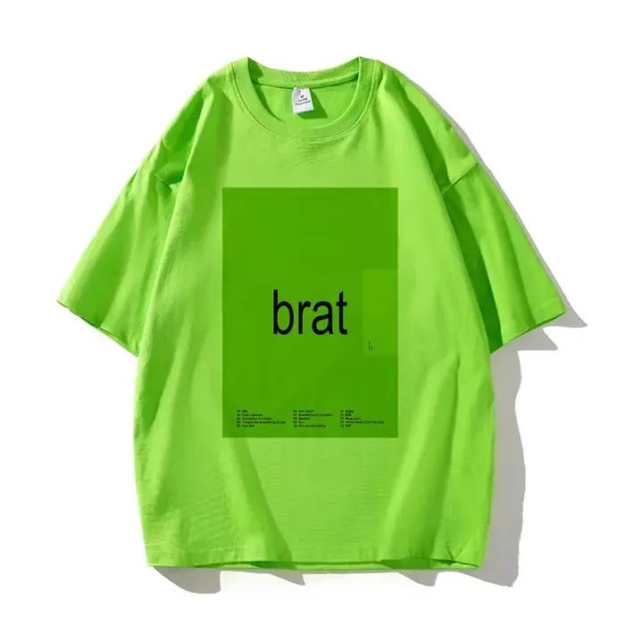 Charli Xcx Brat t-shirt femmes manga t-shirt fille manga vêtements de créateur