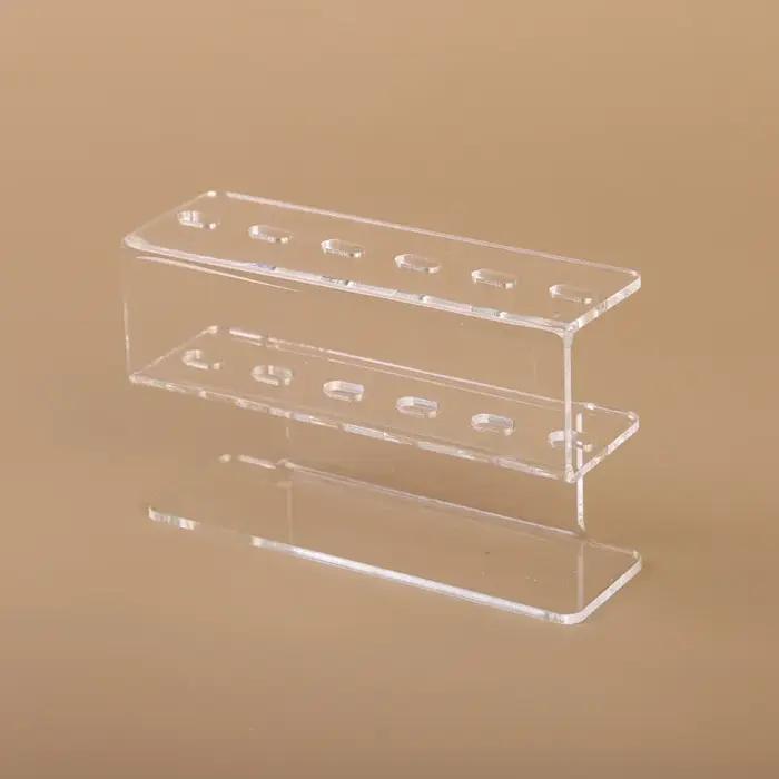 Support de rangement pour pinces à cils en acrylique, ensemble de 6 outils de maquillage durables av