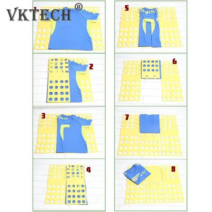 Dossier à vêtements pour adultes et enfants, planche à plier, t-shirts, pulls, gain de temps, rapide, rangement facile, organisation de la garde-robe, rangement de vêtements, rangement de tissus, rangement de vêtements humides, rangement de vêtements secs