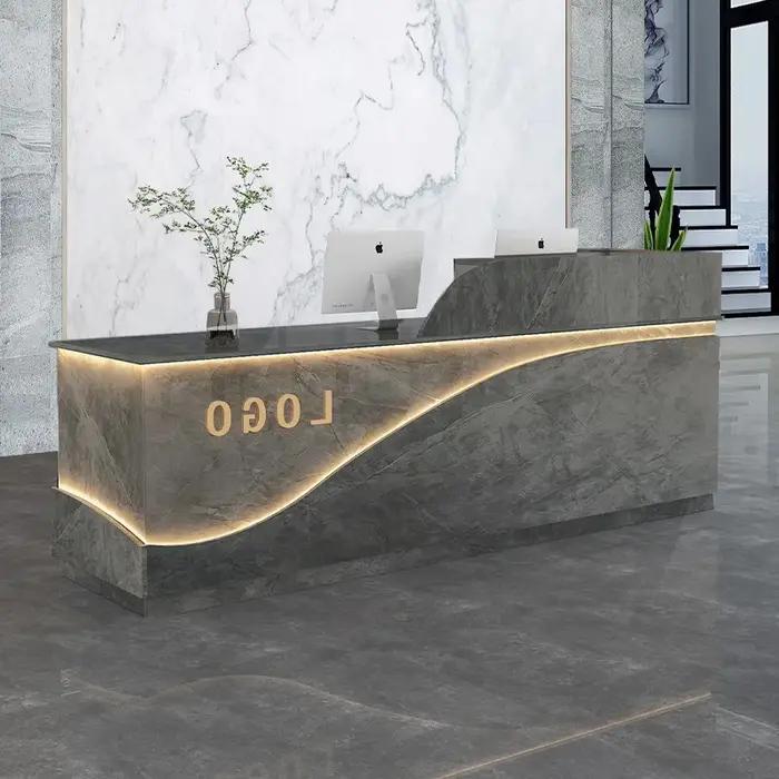 Bureau de réception pour maison de beauté, bureau moderne et Simple, bureaux de réception pour caissier, Salon de luxe, réception Mostrador, meubles commerciaux