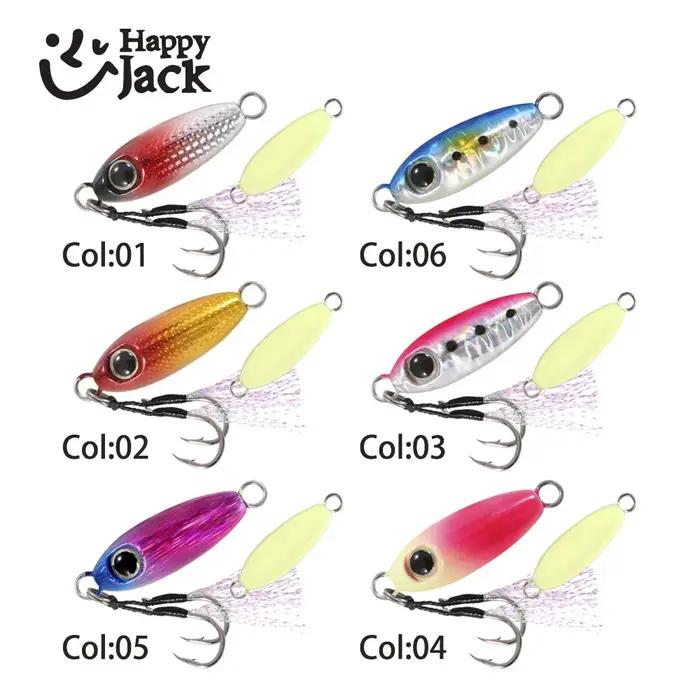 Mod yJack-Micro gabarit en métal moulé à chute lente pour la pêche au rivage, cuillère de jigging, e