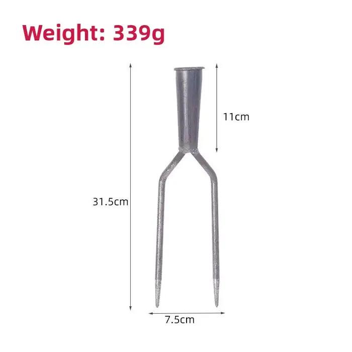 Fourche à paille en acier pur forgé