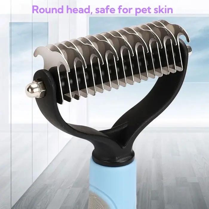 Brosse démêlante double face pour animaux de compagnie