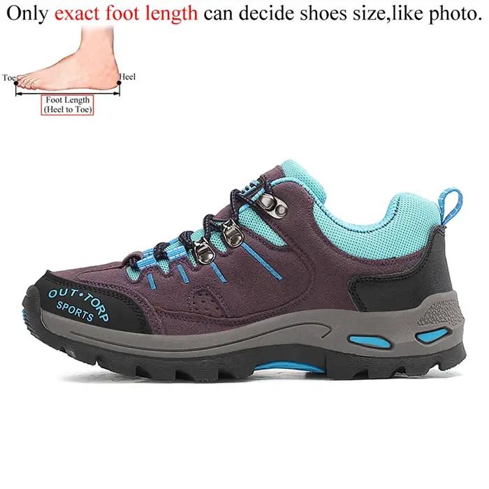 Chaussures de randonnée professionnelles en daim et cuir pour femmes