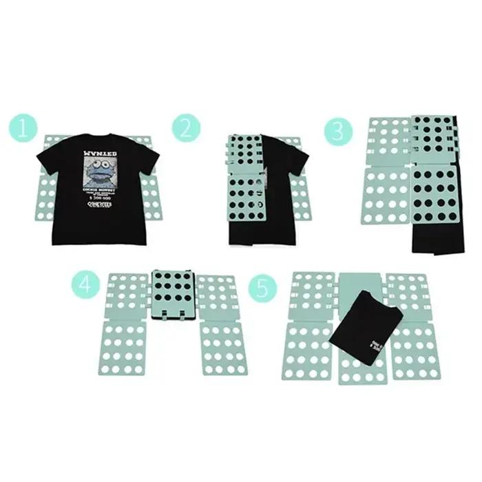 Plateforme pliante Magic Clothes Folder pour vêtements T-shirt et chemises adulte enfant rangement maison occasionnelle